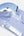 Roma Iconic Herren Hemd Kurzarm Poplin Stretch Weiss Hellblau