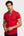 Camisa Hombre Manga corta Roma Iconic Popelin Stretch Rojo
