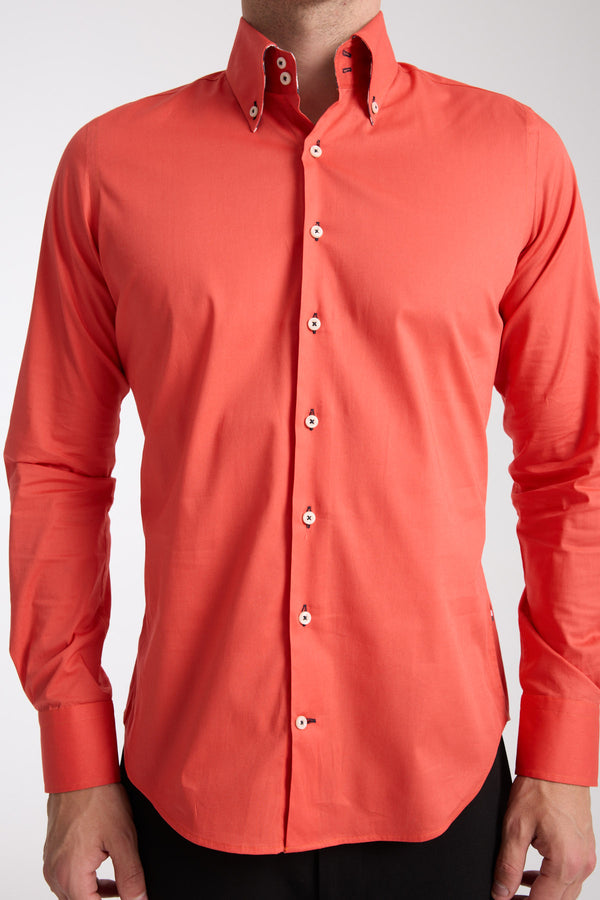 Roma Sport Poplin Stretch Man Shirt Red