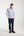 Camisa Hombre Roma Sport Popelin Stretch Blanco Azul Claro