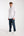 Camisa Hombre Roma Iconic Popelin Stretch Blanco Azul