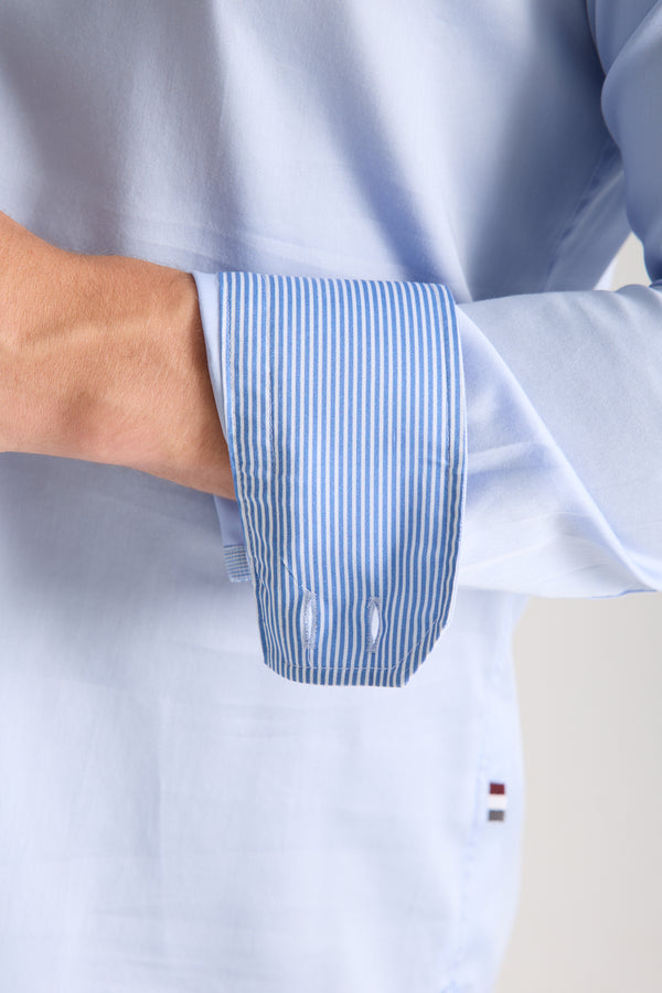 Chemise Homme Roma Iconic Satin Gris