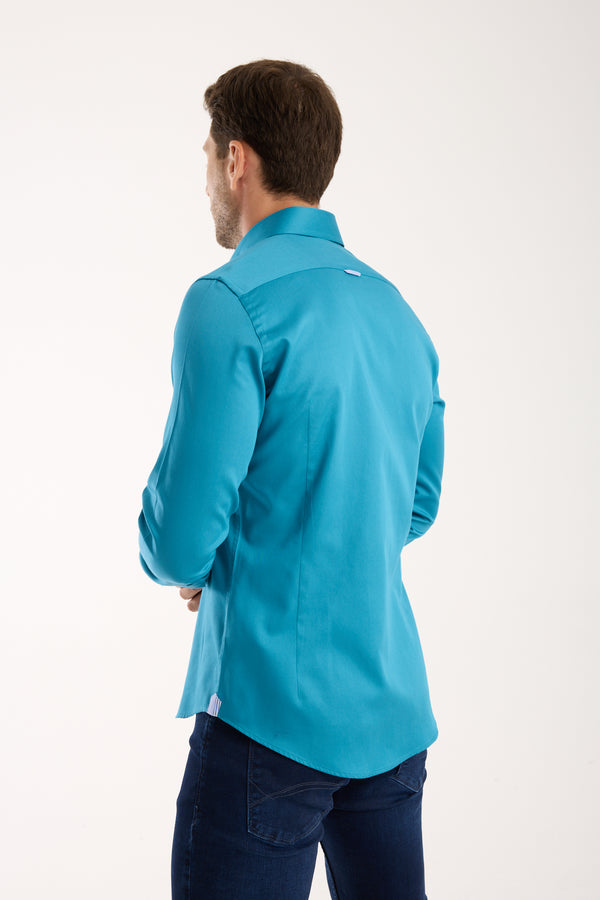 Camicia Uomo Roma Iconic Satin Verde