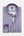 Roma Iconic Poplin Stretch Man Shirt White Purple