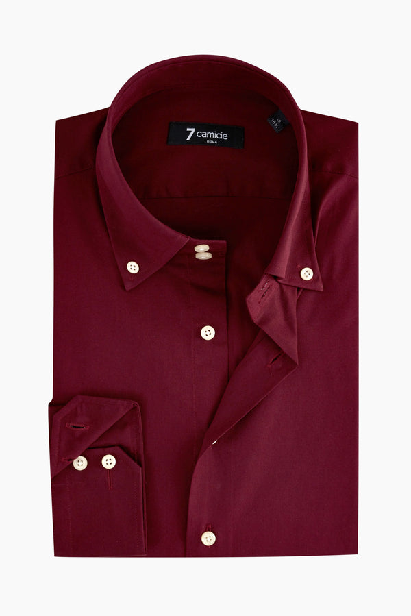 Chemise Homme Roma Popelin Stretch Rouge