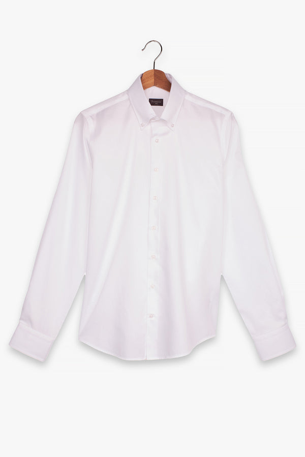Roma Essential Satin Man Shirt White