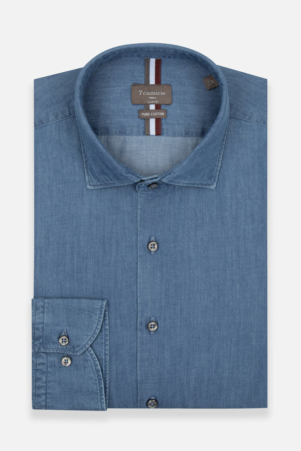 Denim Man Shirt Blue