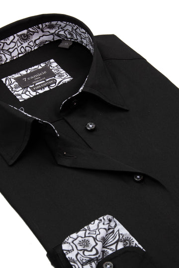 Satin Women’s Shirt Black