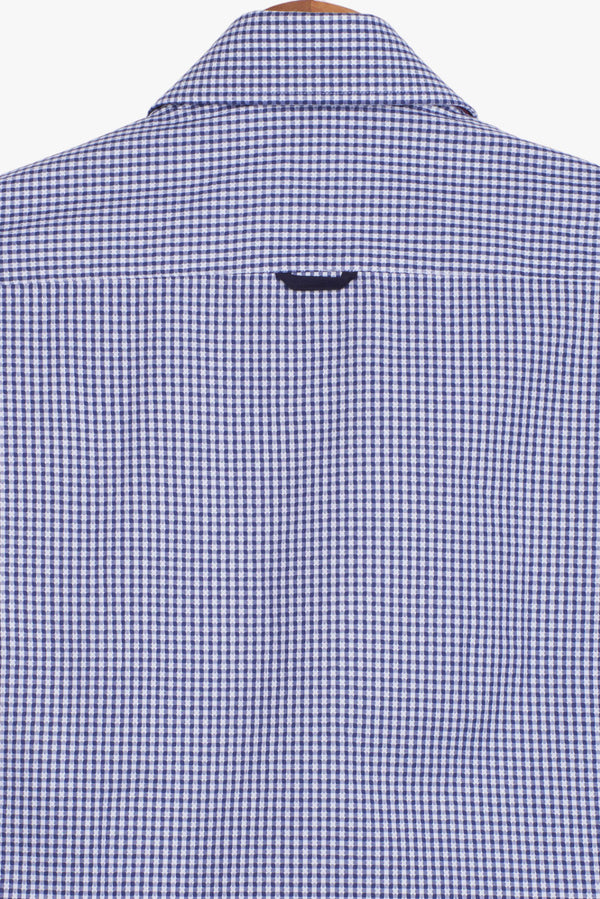 Camisa Hombre Marco Polo Iconic Algodon Azul Blanco