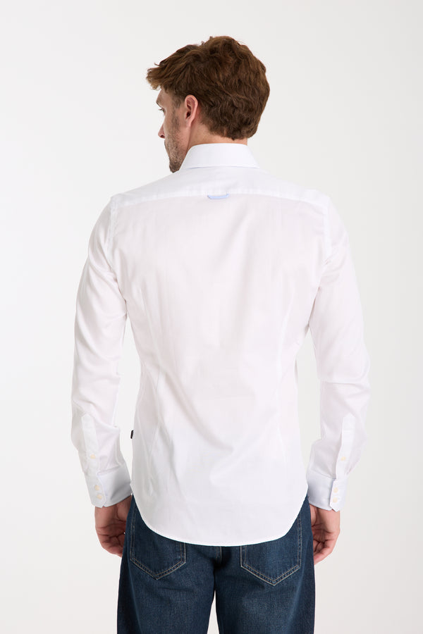 Marco Polo Iconic Satin Man Shirt White