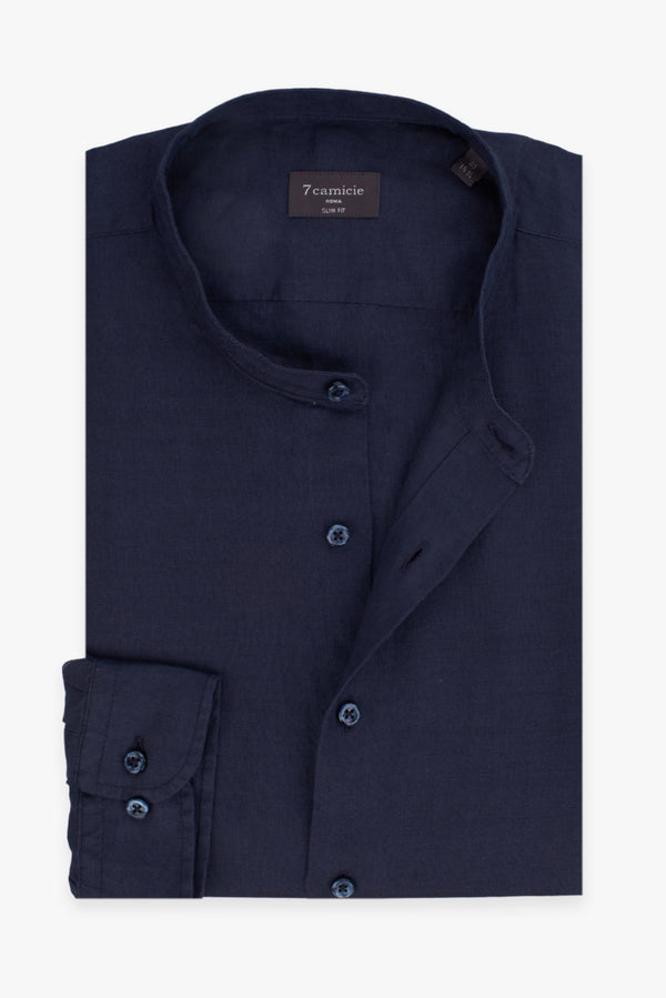 Caravaggio Essentials Linen Man Shirt Blue