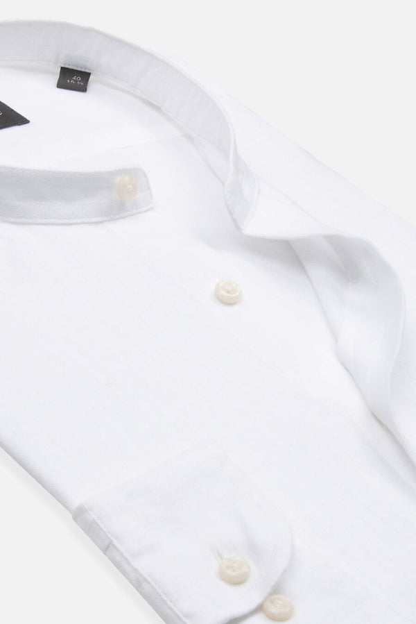 Camicia Uomo Caravaggio Essential Lino Bianco