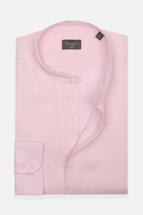Caravaggio Essential Herren Hemd Leinen Rosa