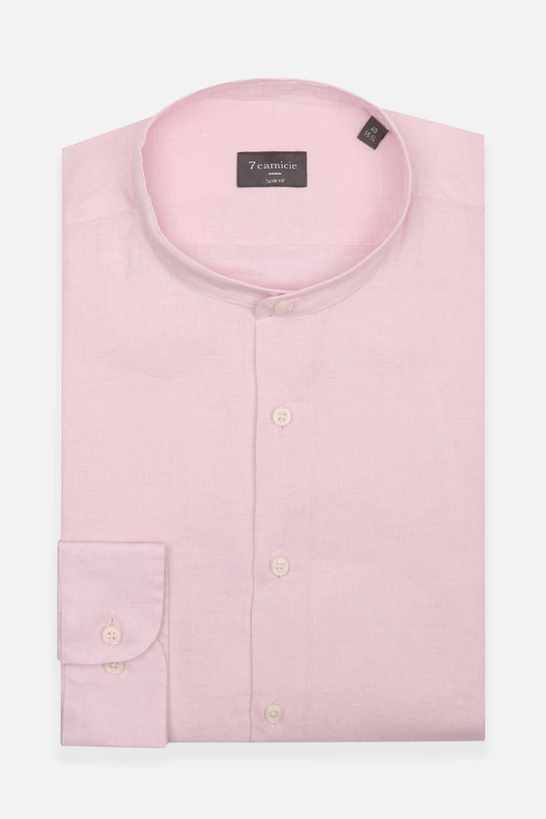 Caravaggio Essential Herren Hemd Leinen Rosa