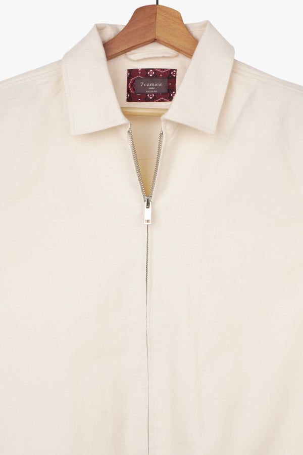 Overshirt Uomo Sport Twill Bianco