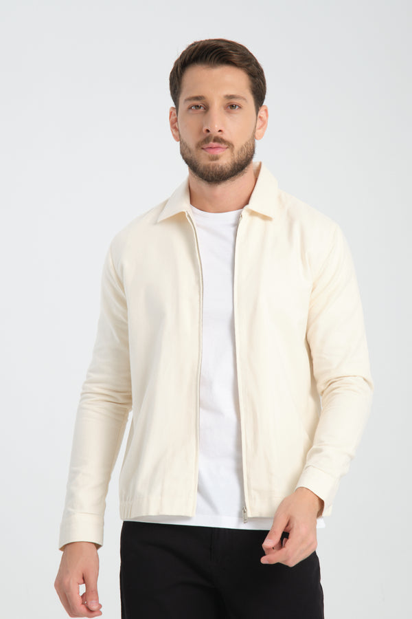 Overshirt Uomo Sport Twill Bianco