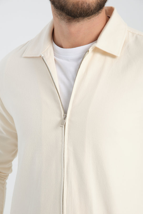 Overshirt Uomo Sport Twill Bianco