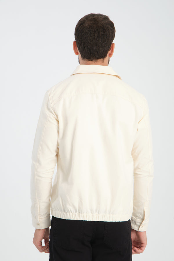 Overshirt Uomo Sport Twill Bianco