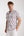 Camisa Hombre Manga corta Hawaii Sport Popelin Stretch Blanco Azul