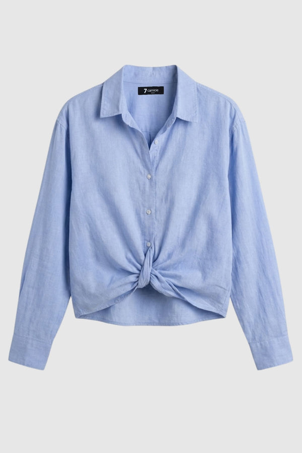 Chemise Femme Sport Coton Bleu clair