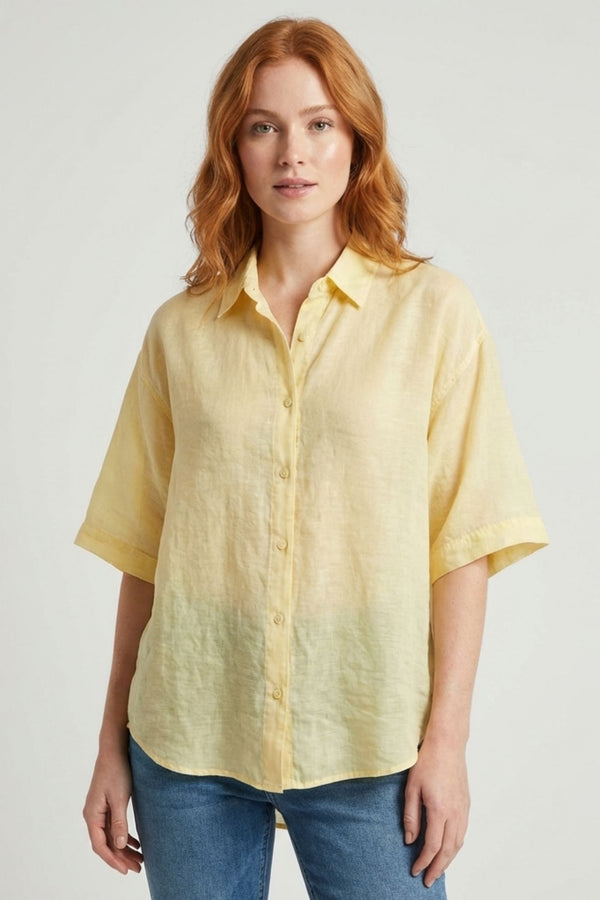 Damen Hemd Gelbe