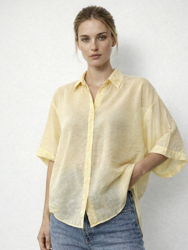 Damen Hemd Gelbe