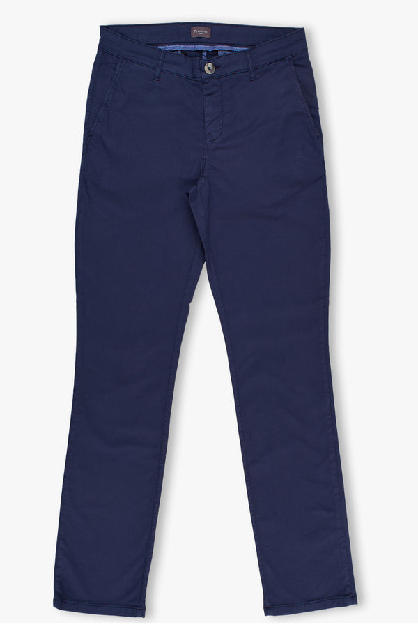 Pantaloni Uomo Cotone elastico Blu