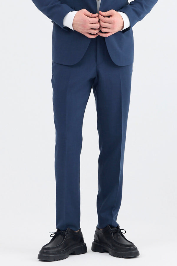 Pantaloni Uomo Microfibra Blu
