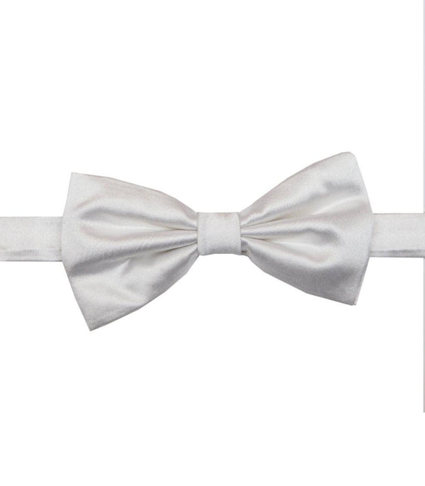 Herren Krawatte Seide Weiss