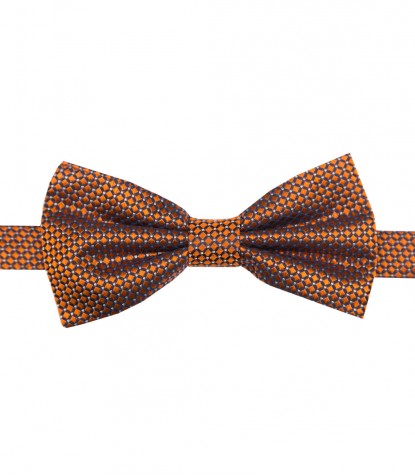 Herren Krawatte Seide Orange Blau