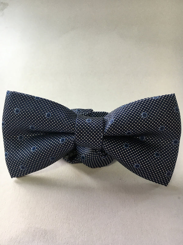 Herren Krawatte Mikrofaser Blau Weiss