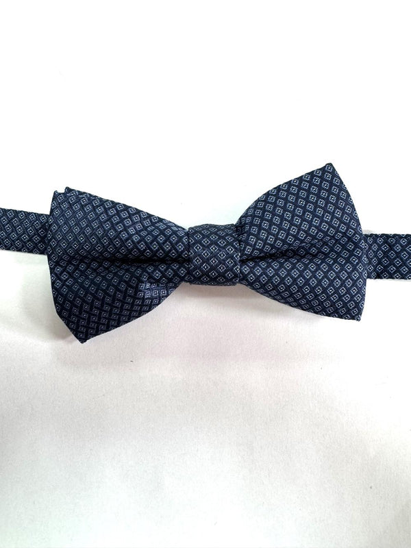 Herren Krawatte Mikrofaser Blau Weiss