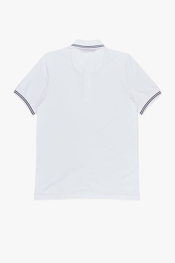 Polo Homme Piquet Blanc