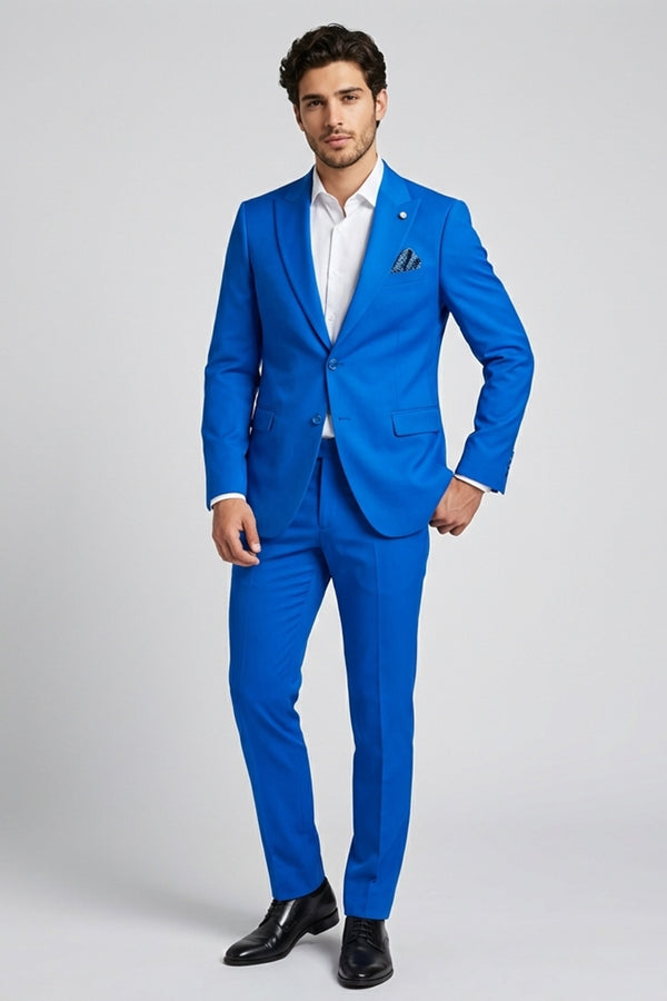 Abito Uomo Microfibra Blu scuro