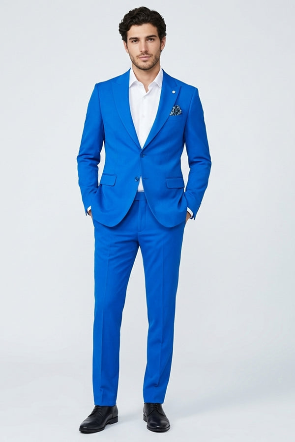 Abito Uomo Microfibra Blu scuro