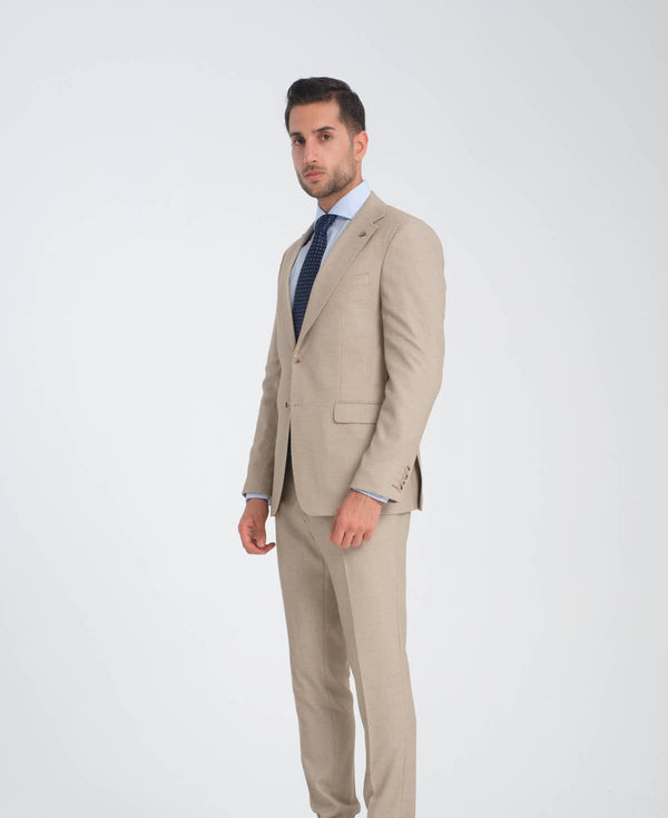 Veste Homme Microfibra Brun Blanc