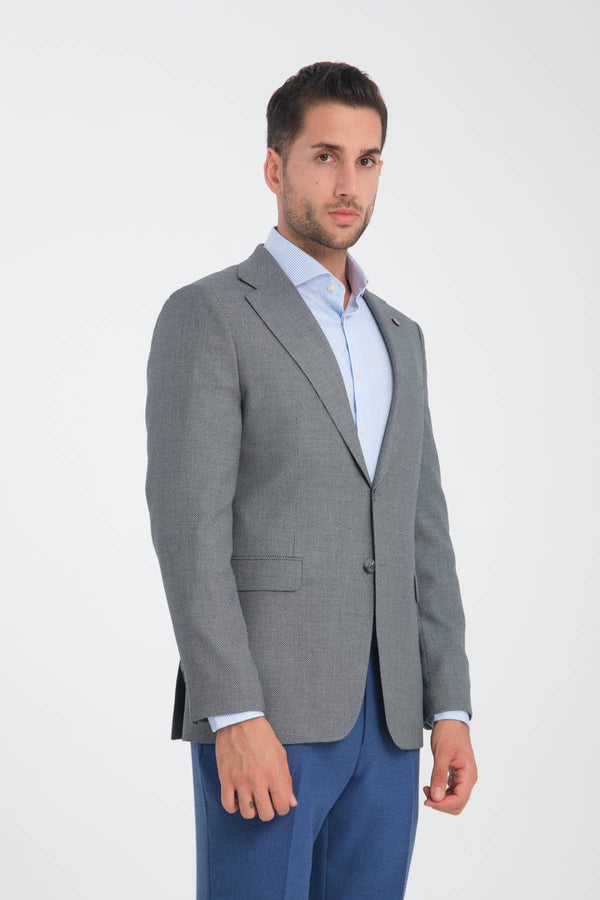 Veste Homme Microfibra Vert Blanc