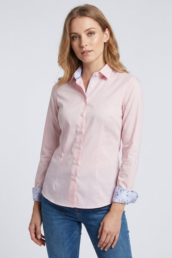 Camicia Donna Beatrice Sport Popelin Stretch Rosa