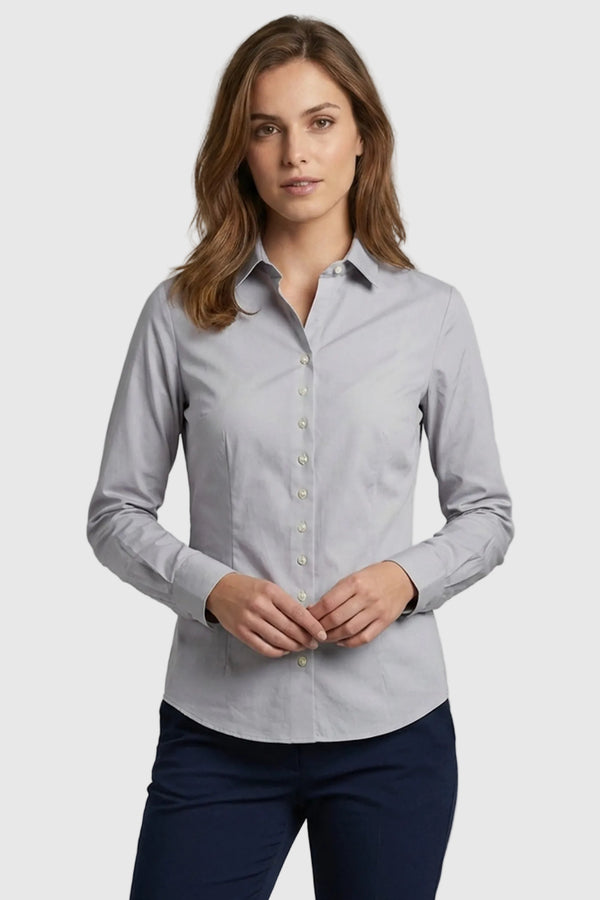 Chemise Femme Linda Popelin Stretch Gris