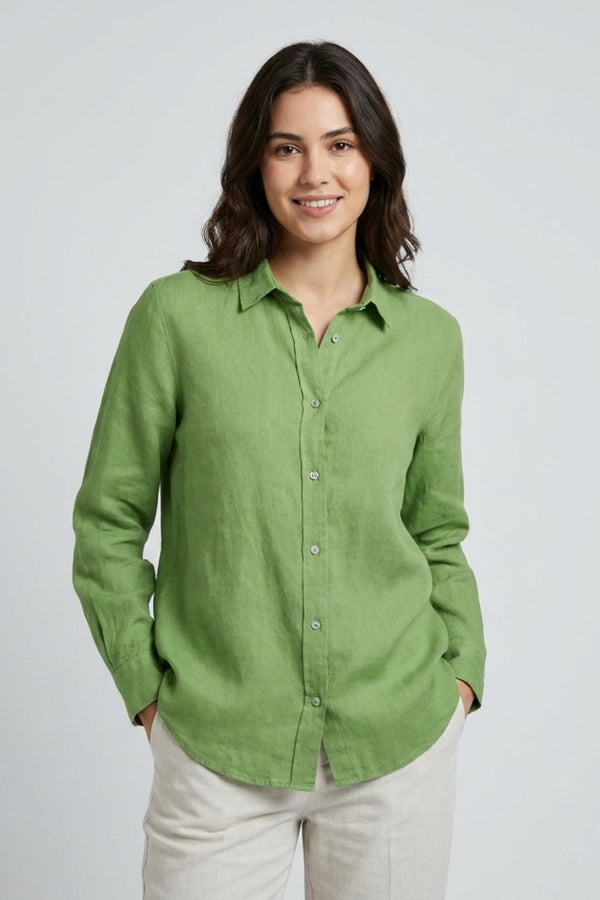 Chemise Femme Beatrice Sport Lin Vert