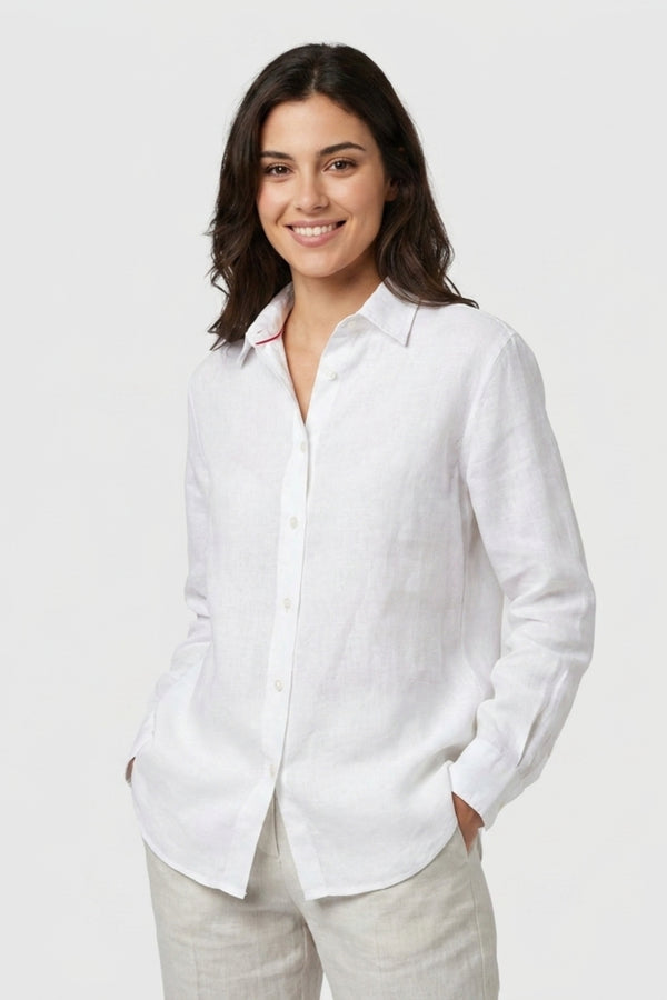 Chemise Femme Beatrice Sport Lin Blanc