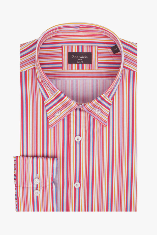 Poplin Man Shirt Pink Lilac