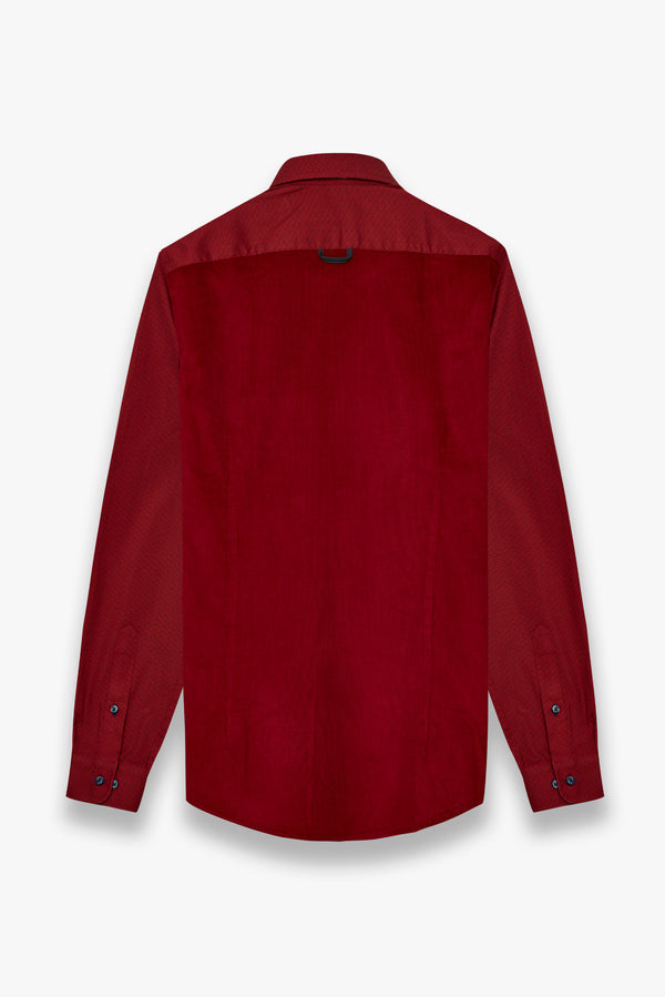 Sport Velvet Man Shirt Red