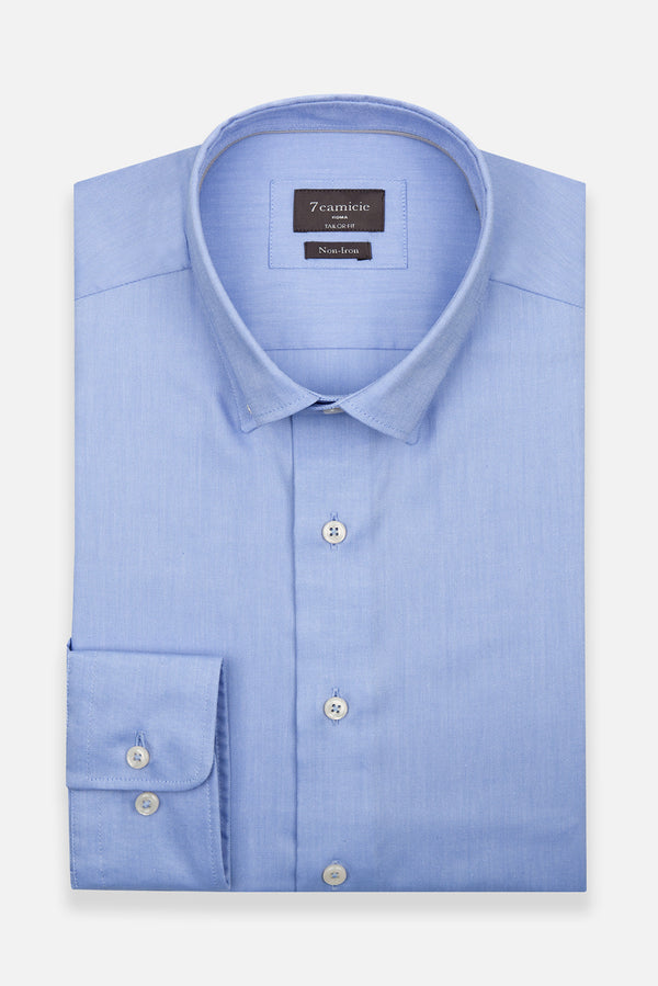 Cesare Essentials Oxford No Iron Man Shirt Light Blue Non Iron