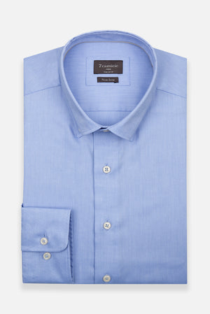 Cesare Essentials Oxford No Iron Man Shirt Light Blue Non Iron
