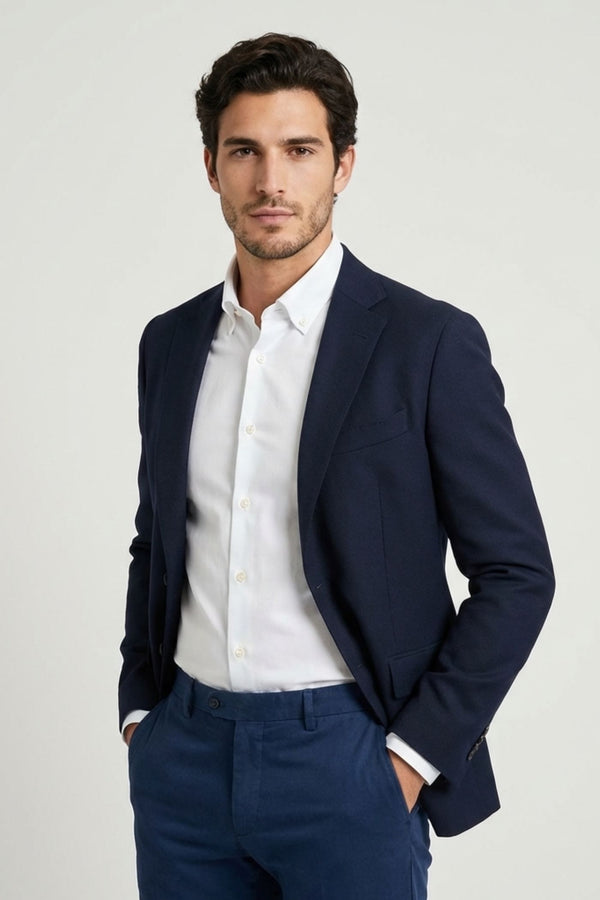 Camicia Uomo Cesare Essential Popelin Bianco No Stiro