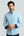 Leonardo Sport Herren Hemd Leinen Hellblau Weiss
