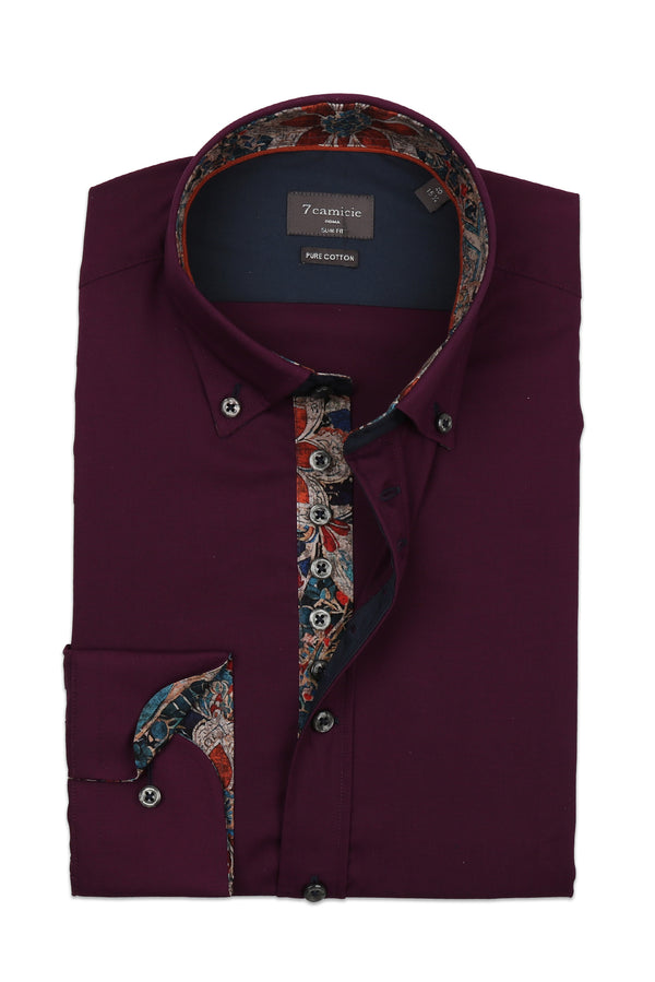 Chemise Homme Donatello Iconic Coton Violet