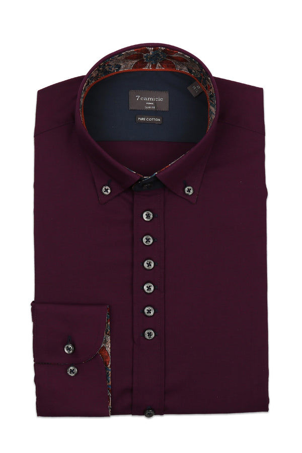 Chemise Homme Donatello Iconic Coton Violet