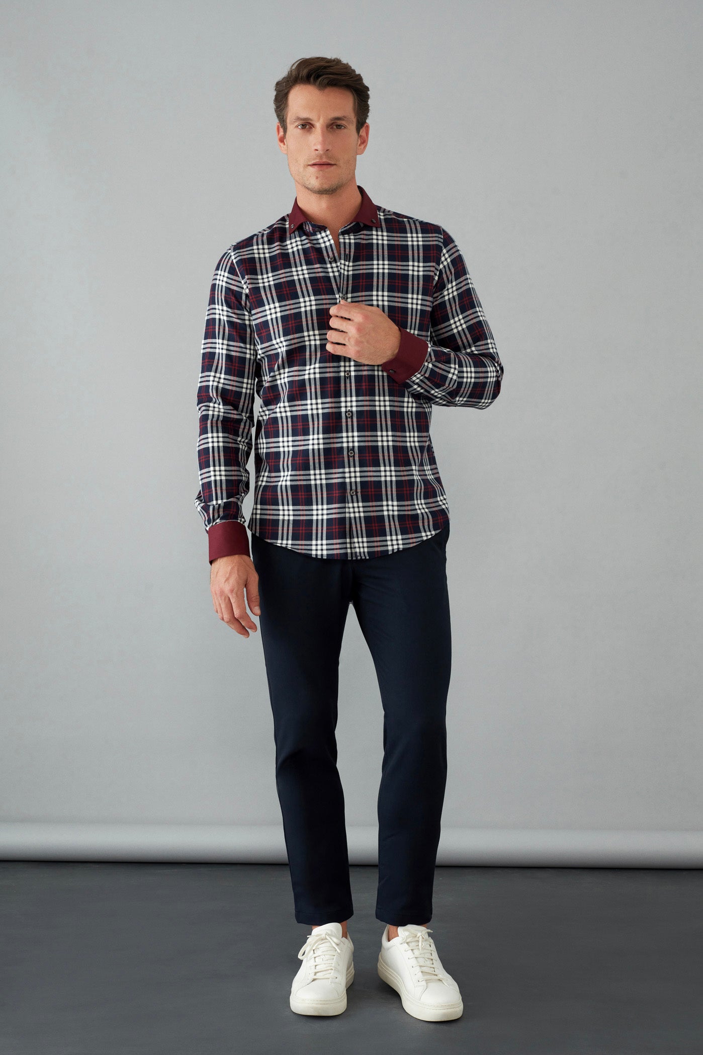 Camicia in seta GG in Grigio - Gucci Camicia in seta GG in Grigio - Gucci